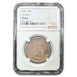 1921 Pilgrim Tercentenary Commem Half Dollar MS-66 NGC