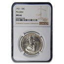 1921 Pilgrim Tercentenary Commem Half Dollar MS-66 NGC