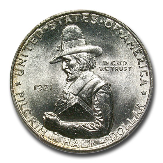 1921 Pilgrim Tercentenary Half Dollar Commem MS-66 PCGS 1921 Pilgrim Tercentenary Half Dollar Commem MS-66 PCGS