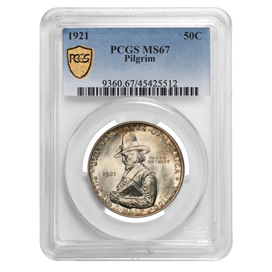 1921 Pilgrim Tercentenary Half Dollar Commem MS-67 PCGS