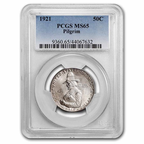 1921 Pilgrim Tercentenary Half Dollar MS-65 PCGS 1921 Pilgrim Tercentenary Half Dollar MS-65 PCGS