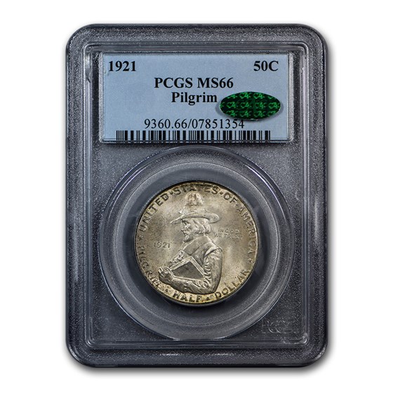 1921 Pilgrim Tercentenary Half Dollar MS-66 PCGS CAC 1921 Pilgrim Tercentenary Half Dollar MS-66 PCGS CAC