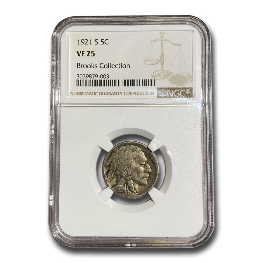 1921-S Buffalo Nickel VF-25 NGC