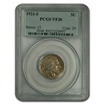 1921-S Buffalo Nickel VF-30 PCGS