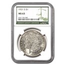 1921-S Morgan Dollar MS-63 NGC (Green Label)