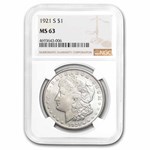 1921-S Morgan Dollar MS-63 NGC