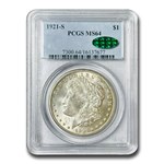 1921-S Morgan Dollar MS-64 PCGS CAC