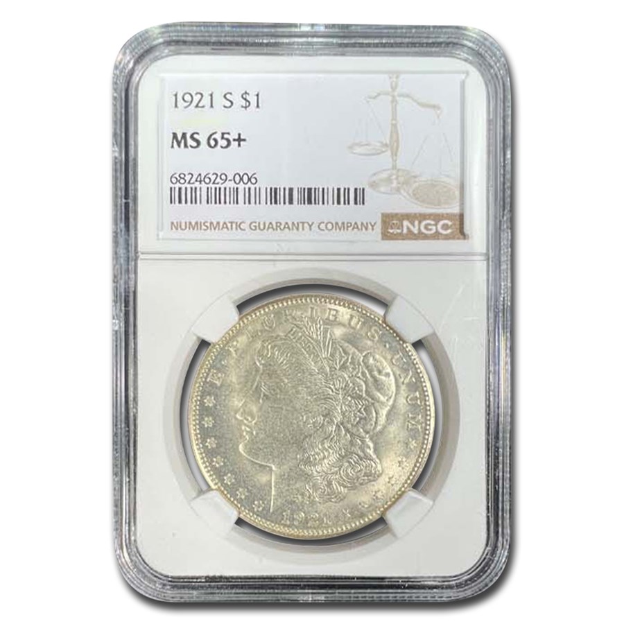 1921-S Morgan Dollar MS-65+ NGC