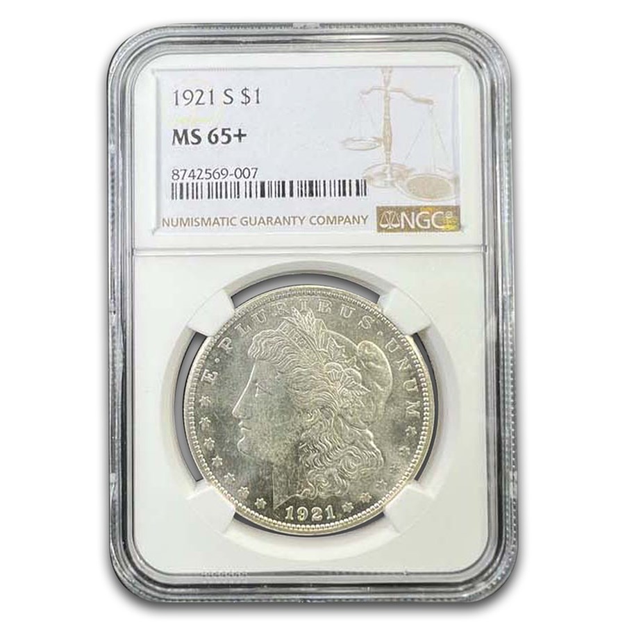 1921-S Morgan Dollar MS-65+ NGC