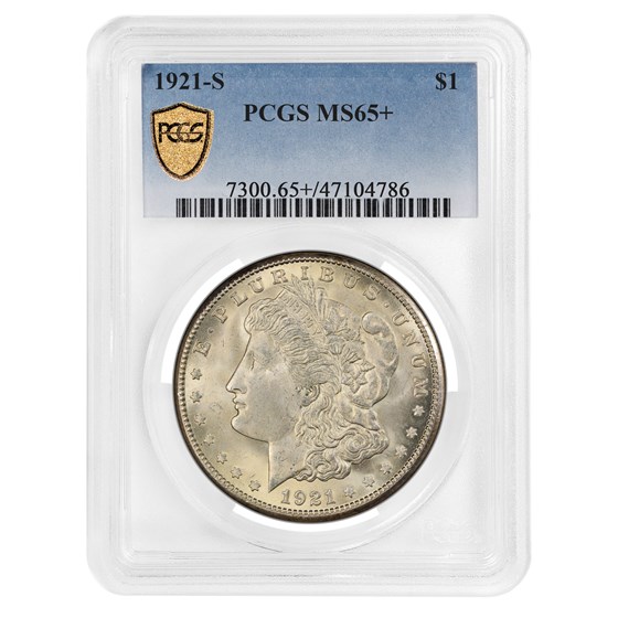 1921-S Morgan Dollar MS-65+ PCGS 1921-S Morgan Dollar MS-65+ PCGS
