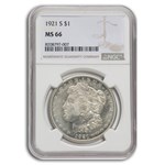 1921-S Morgan Dollar MS-66 NGC