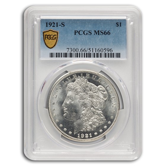 1921-S Morgan Dollar MS-66 PCGS 1921-S Morgan Dollar MS-66 PCGS