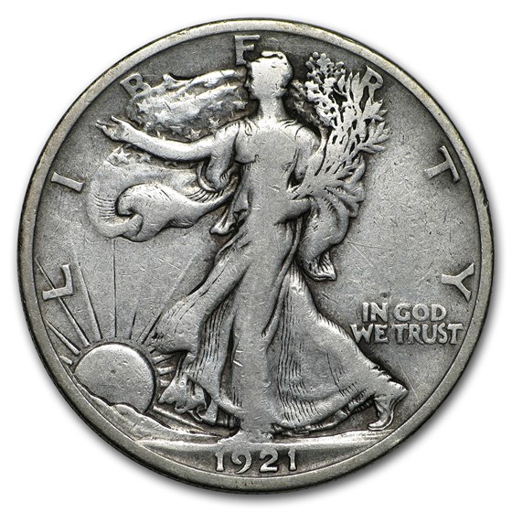 1921-S Walking Liberty Half Dollar Fine