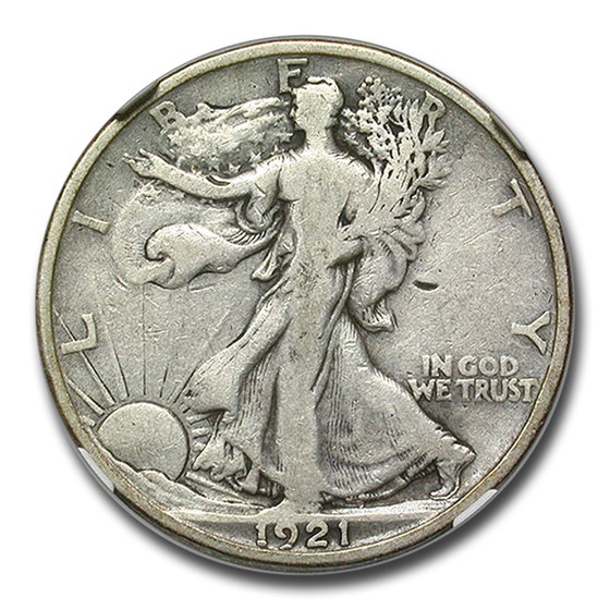 1921-S Walking Liberty Half Dollar VG-10 NGC 1921-S Walking Liberty Half Dollar VG-10 NGC