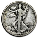 1921-S Walking Liberty Half Dollar VG