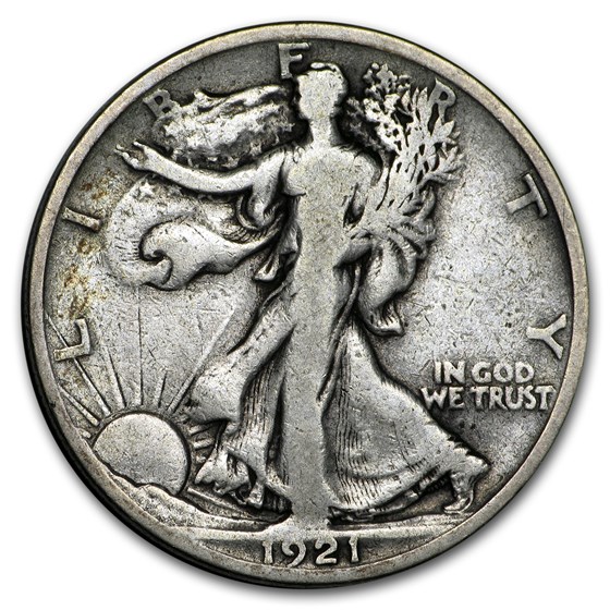 1921-S Walking Liberty Half Dollar VG 1921-S Walking Liberty Half Dollar VG