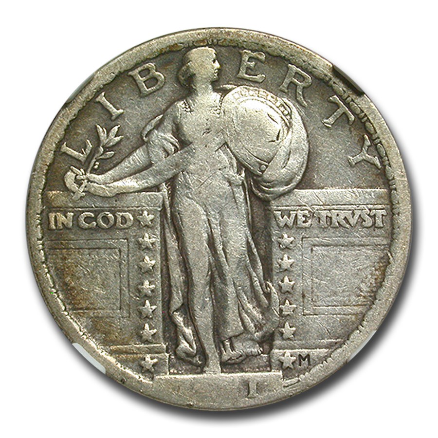 1921 Standing Liberty Quarter Fine-15 NGC