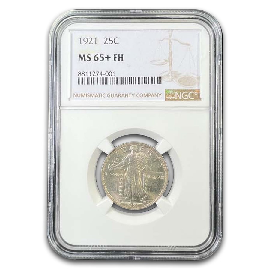 1921 Standing Liberty Quarter MS-65+ NGC (FH)