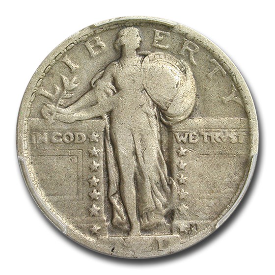 1921 Standing Liberty Quarter VG-8 PCGS 1921 Standing Liberty Quarter VG-8 PCGS