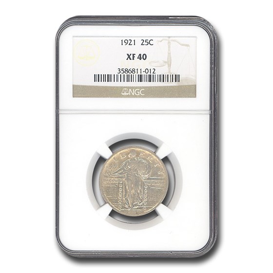 1921 Standing Liberty Quarter XF-40 NGC 1921 Standing Liberty Quarter XF-40 NGC