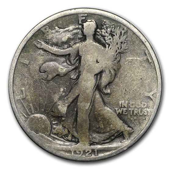1921 Walking Liberty Half Dollar Good 1921 Walking Liberty Half Dollar Good