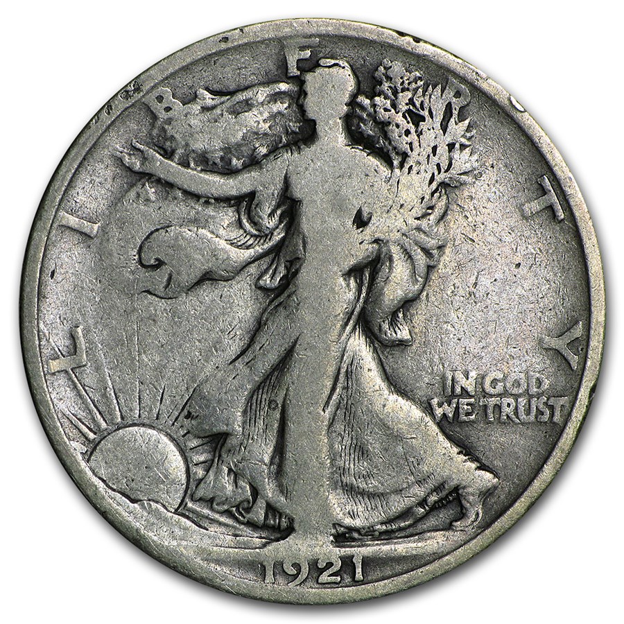 1921 Walking Liberty Half Dollar VG