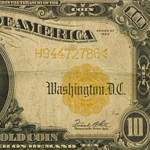 1922 $10 Gold Certificate Avg Circ