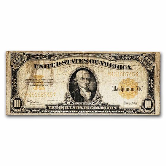 1922 $10 Gold Certificate Cull 1922 $10 Gold Certificate Cull