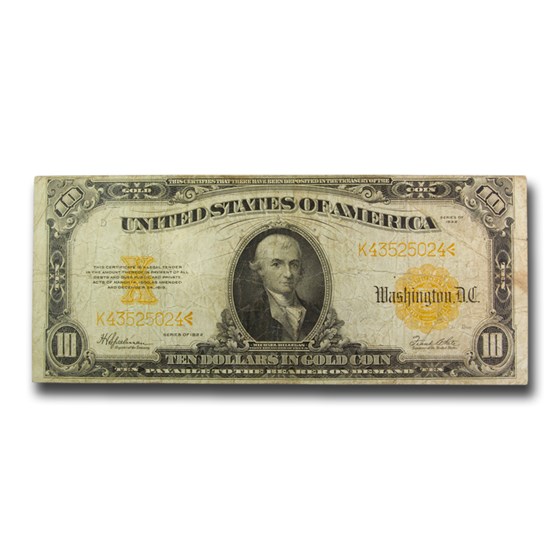 1922 $10 Gold Certificate Fine (Fr#1173) 1922 $10 Gold Certificate Fine (Fr#1173)