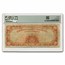 1922 $10 Gold Certificate Hillegas VF-20 PMG (Fr#1173a) Small S/N