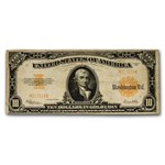 1922 $10 Gold Certificate Hillegas VF (Fr#1173A) Small Serial#