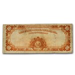 1922 $10 Gold Certificate Hillegas VF (Fr#1173A) Small Serial#