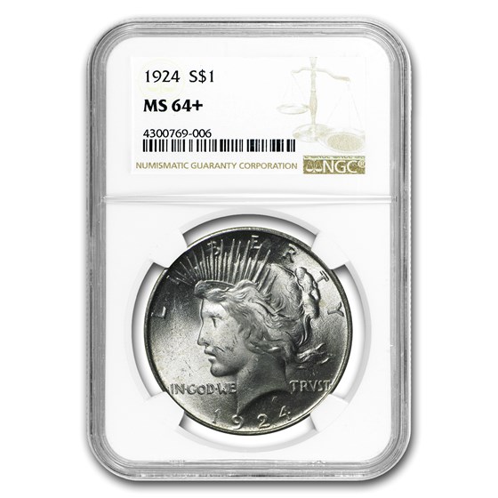 1922-1925 Peace Dollars MS-64+ NGC 1922-1925 Peace Dollars MS-64+ NGC