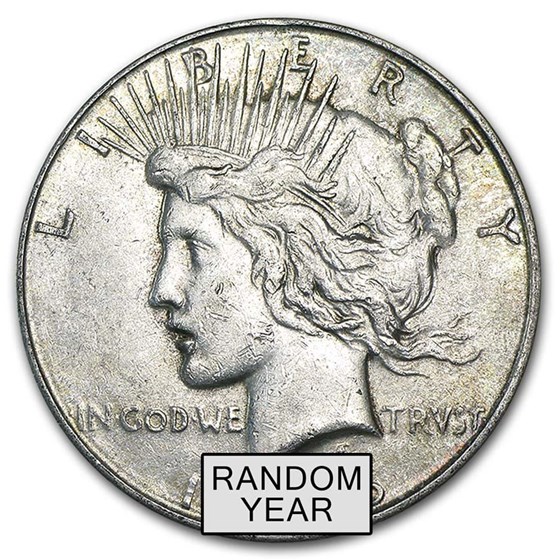 1922-1925 Peace Silver Dollar VG-XF (Random Year)