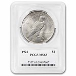 1922-1935 Peace Dollars MS-63 PCGS (250th Anniversary)