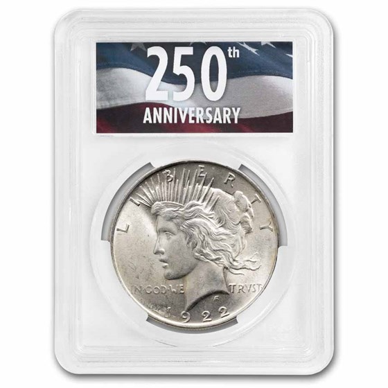 1922-1935 Peace Dollars MS-63 PCGS (250th Anniversary)