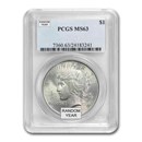 1922-1935 Peace Dollars MS-63 PCGS