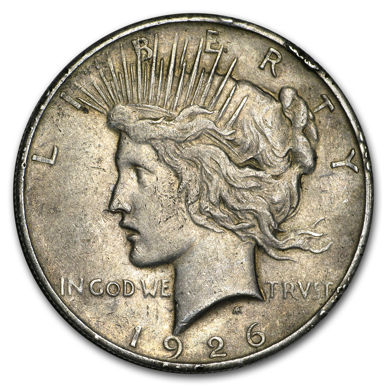 1922-1935 Peace Silver Dollar Cull (zufälliges Jahr) - Bild 2 von 15