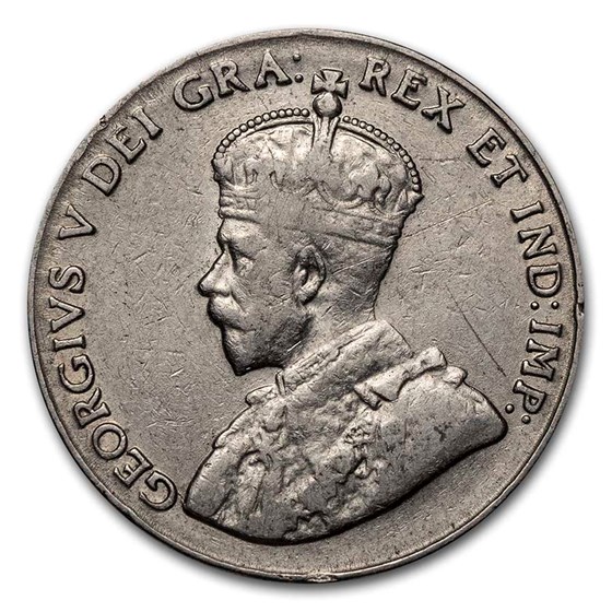 1922-1936 Canada 5 Cents George V Avg Circ (VG-VF) 1922-1936 Canada 5 Cents George V Avg Circ (VG-VF)