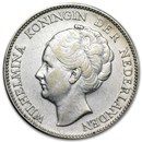 1922-1944 Netherlands Silver Gulden Avg Circ (ASW .2315)