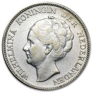 1922-1944 Netherlands Silver Gulden Avg Circ (ASW .2315) 1922-1944 Netherlands Silver Gulden Avg Circ (ASW .2315)