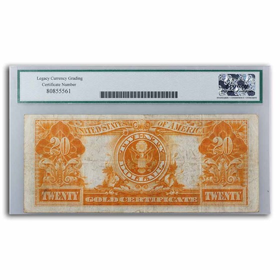 Buy 1922 $20 Gold Certificate VF 25 Legacy (Fr#1187) APMEX Buy 1922 $20 Gold Certificate VF 25 Legacy (Fr#1187) APMEX