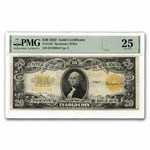 1922 $20 Gold Certificate VF-25 PMG (Fr#1187)