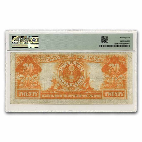 Buy 1922 $20 Gold Certificate VF-25 PMG | APMEX