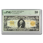 1922 $20 Gold Certificate VF-30 PMG (Fr#1187)