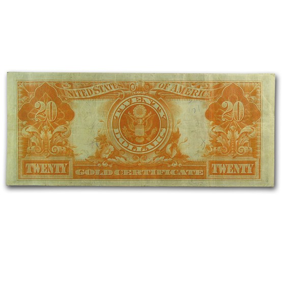 Buy 1922 $20 Gold Certificate VF  APMEX Buy 1922 $20 Gold Certificate VF  APMEX