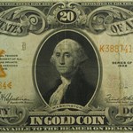 1922 $20 Gold Certificate VF+ (Fr#1187)