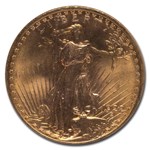 1922 $20 Saint-Gaudens Gold Double Eagle MS-66 NGC