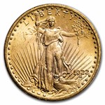 1922 $20 St Gaudens Gold Double Eagle BU
