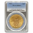 1922 $20 St. Gaudens Gold Double Eagle MS-64+ PCGS